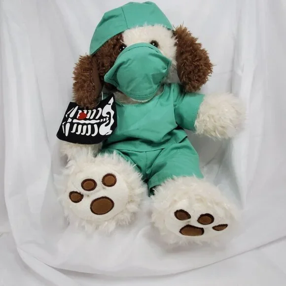 Build a Bear Scruffy Puppy Dog Doctor Surgeon Nurse Radiologist Scrubs 2013 - Picture 5 of 14